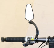 自転車用バックミラー単品 左 右 バーエンドミラー サイクルミラー 360度回転 180度角度調整 広角 後方確認 ロードバイク