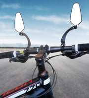 自転車用バックミラー単品 左 右 バーエンドミラー サイクルミラー 360度回転 180度角度調整 広角 後方確認 ロードバイク