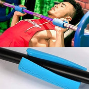 ダンベルグリップ 2個セット バーベルグリップ シリコン製 簡単装着 トレーニング器具 握力強化 前腕 筋トレ サポート 滑り止め 握りやすい ジム フィットネス