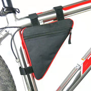 自転車用バッグ フレームバッグ ポーチ 三角形 工具入れ 面ファスナー サイクリングバッグ ロードバイク クロスバイク シンプル フレーム取り付け コンパクト 小物入れ