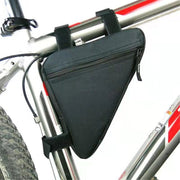 自転車用バッグ フレームバッグ ポーチ 三角形 工具入れ 面ファスナー サイクリングバッグ ロードバイク クロスバイク シンプル フレーム取り付け コンパクト 小物入れ
