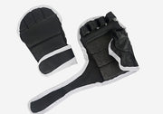 オープンフィンガーグローブ 両手セット トレーニンググローブ グラップリング パンチング MMA 総合格闘技 ムエタイ キックボクシング テコンドー 空手 練習 黒 ブラック