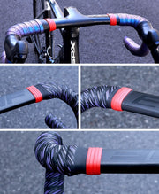 バーテープ固定リング 自転車用 1セット計2個 シリコンラバー製 ハンドルグリップ ハンドルテープ エンドリング 滑り止め 保護