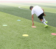 マーカーコーン カラーコーン フラットコーン 同色3個セット フラット 平ら スポーツ用品 サッカー フットサル トレーニング 練習 コンパクト 目印 部活 サークル 運動 スポーツ 便利