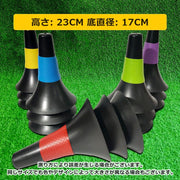 リップコーン 6個セット トレーニングコーン マーカーコーン スポーツ バスケットボール ドリブル 練習 低い サッカー 障害物