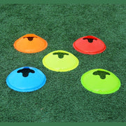 フラットマーカーコーン 12枚組 ディスク型カラーコーン ミニ サッカー フットサル バスケ 陸上 ドリブル トレーニング 練習