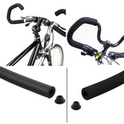 ハンドルグリップ マウンテンバイク 自転車 単品 1本 ハンドルバー バタフライハンドル マルチポジションハンドル スポンジ バーエンドキャップ 滑り止め ロードバイク サイクリング ツーリング