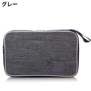 卓球ラケットケース テーブルテニスラケットカバー 手提げストラップ スクエア 卓球用品 保護 収納 大容量 衝撃吸収 ファスナー
