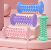 ストレッチローラー トレーニングローラー ヨガローラー 筋膜リリース エクササイズ トレーニンググッズ ダイエット器具 筒状 凹凸 筋トレ ボディケア リラックス 足裏 背中 太もも 腰 おしゃれ かわいい おうちトレーニング 自宅 セルフケア