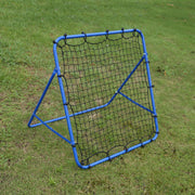 リバウンドネット サッカー 練習用 組み立て式 ゴールネット 網 壁打ち 跳ねかえり 角度調節可能 トレーニング 自主練 個人練習 持ち運び フットサル リターンネット