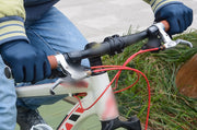 自転車用ハンドルグリップ 1ペア 計2個 自転車グリップ 交換用 レザー調 お洒落 自転車用パーツ 自転車用品 自転車アクセサリー ロードバイク マウンテンバイク