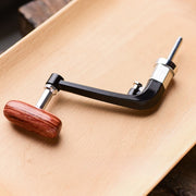 リール用 ハンドル ハンドルノブ スピニングリールパーツ 折りたたみ式 スピニングリール用 フィッシング 釣り 釣り用品 リールパーツ 後付け 簡単 お洒落 木目 ナチュラル