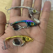 スピンテールジグ 5点セット クリアケース付き 7g ハードルアー メタルバイブ 釣り針付き 釣り具 疑似餌 偽餌 フック付き 小魚デザイン カラフル 海釣り 川釣り 海水 淡水 釣り用品 フィッシング用品 アウトドア