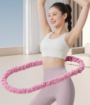 フラフープ 加重式 約1.5kg 大人用 ソフト 収納袋付き 男女兼用 フィットネス ダイエット エクササイズ ウエスト 有酸素運動 室内