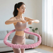 フラフープ 加重式 約1.5kg 大人用 ソフト 収納袋付き 男女兼用 フィットネス ダイエット エクササイズ ウエスト 有酸素運動 室内