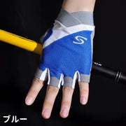 トレーニンググローブ サイクルグローブ 指なし手袋 フィンガーレスグローブ 男女兼用 ユニセックス メンズ レディース グローブ 手袋 指先なし 指切り 滑り止め付き メッシュ 通気性 シンプル トレーニング ウエイトトレーニング フィットネス 筋トレ ジム スポーツ サイクリング 自転車