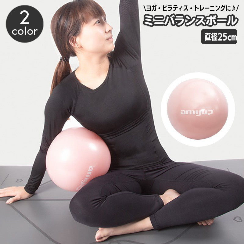 ミニバランスボール ピラティスボール ヨガ フィットネス エクササイズ 体幹トレーニング 筋トレ ヒップトレーニング ストレッチ 体操 運動 自宅トレ ジムボール ヨガボール