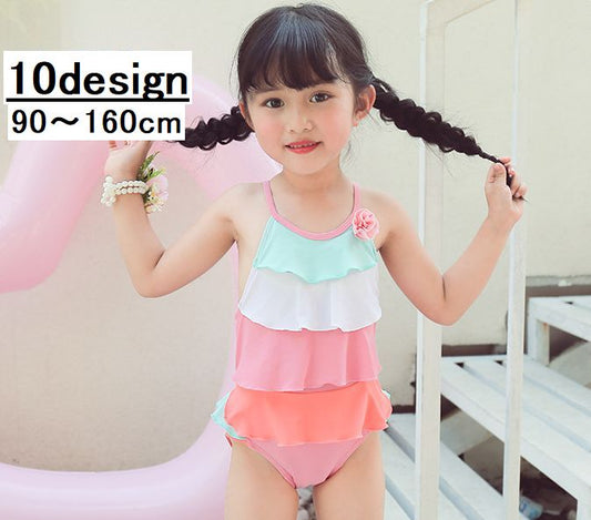 子供用水着 女の子用 ワンピースタイプ キッズ ベビー ジュニア 商品画像