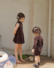 水着 セパレート 長袖 ベロア ユニセックス 上下セット キッズ 子供 男の子 女の子 シンプル 無地 お洒落 jam 80 90 100 110 120 130