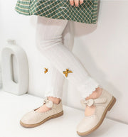 レギンス 子供用 キッズ ベビー ジュニア 女の子 フリル リボン レギパン 9分丈 ロング ボトムス おしゃれ かわいい 重ね着 カジュアル デイリー お出かけ 普段使い 通園 通学 幼児 小学生 女児 子ども こども