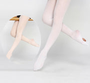バレエタイツ 穴あき キッズ ジュニア 子供 女の子 スポーツ用品 無地 単色 シンプル かわいい 体操 ダンス 練習