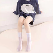 クルーソックス ショートストッキング かかとなし 靴下 キッズ ベビー 子供用 シンプル リブ メッシュ シースルー 透け感 薄手 通気性 可愛い おしゃれ カラバリ豊富