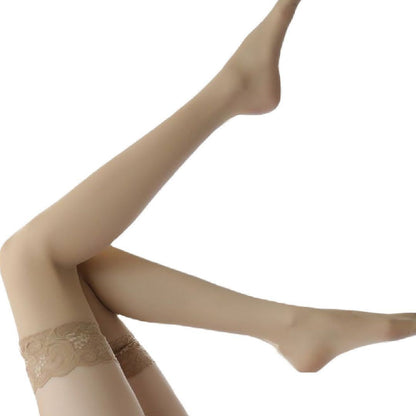 ガーターストッキング ガータータイツ ニーハイタイツ ニーハイストッキング セクシーストッキング レディース ベージュ バリエーション画像