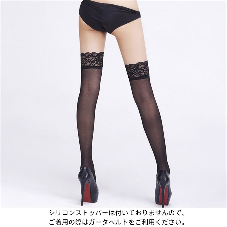 ガーターストッキング ガータータイツ ニーハイタイツ ニーハイストッキング セクシーストッキング レディース 商品画像5
