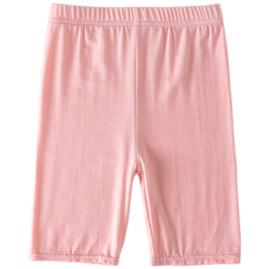 スパッツ 単品 5分丈 レギンス 子供服 キッズ ジュニア 女の子 男の子 ハーフカットレギンス オーバーパンツ インナーパンツ ぺチパンツ ボトムス ウエストゴム 無地 単色 シンプル ちら見え防止 女児 男児 子ども こども