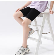 スパッツ 単品 5分丈 レギンス 子供服 キッズ ジュニア 女の子 男の子 ハーフカットレギンス オーバーパンツ インナーパンツ ぺチパンツ ボトムス ウエストゴム 無地 単色 シンプル ちら見え防止 女児 男児 子ども こども