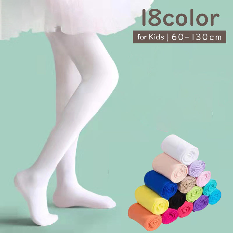 タイツ ストッキング 80デニール 80D キッズ ジュニア 子供 女の子 レッグウェア 無地 シンプル 可愛い デイリー バレエ ダンス 入学式 卒業式 発表会 カラバリ豊富