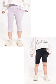 レギンス スパッツ ボトムス 9分丈 7分丈 5分丈 キッズ ジュニア 子供 服 子ども こども 女の子 女児 ハイウエスト 動きやすい カジュアル 無地 単色 ストレッチ 伸縮性 シンプル スポーツ 110 120 130 140 150 160cm