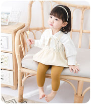 リブレギンス スパッツ ロング 9分丈 子供服 キッズ ベビー 無地 ウエストゴム レギパン レギンスパンツ シンプル 春秋冬