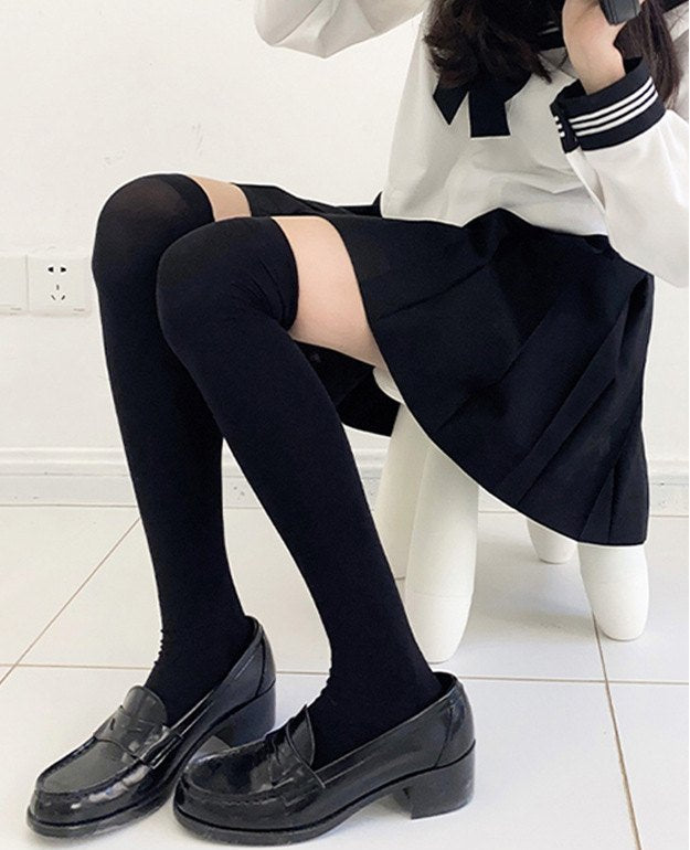 ニーハイストッキング ショートストッキング レディース 女性 レッグウェア 膝上丈 商品画像2