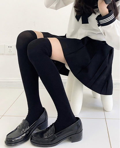 ニーハイストッキング ショートストッキング レディース 女性 レッグウェア 膝上丈 商品画像2