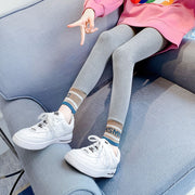 レギンス スパッツ 子供服 キッズ ジュニア 女の子 男の子 レッグウェア ウエストゴム ボトムス 英字ロゴ カジュアル  防寒 普段着 デイリー 外出 お出掛け 通園 通学 女児 男児 こども服 小学生 中学生 高学年 110cm 120cm 130cm 140cm 150cm 160cm
