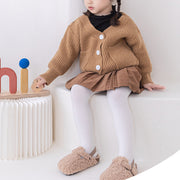 タイツ キッズ ベビー 子供 赤ちゃん 女の子 男の子 レッグウェア リブ 無地 単色 シンプル ベーシック かわいい おしゃれ 普段使い デイリー お出かけ