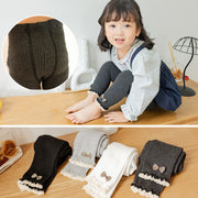 レギンス 子供服 ベビー キッズ 女の子 スパッツ 9分丈 レース リブニット リボン メロウフリル おしゃれ かわいい 普段使い お出かけ 通園 通学 女児
