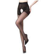 ストッキング オープンクロッチ クロッチオープン 10デニール クロッチレス レディース 女性 セクシー レース パンティストッキング パンスト 蒸れ防止 蒸れ対策 股開き 股あき 薄手 透ける シアー