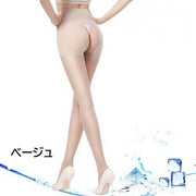 ストッキング オープンクロッチ クロッチオープン 10デニール クロッチレス レディース 女性 セクシー レース パンティストッキング パンスト 蒸れ防止 蒸れ対策 股開き 股あき 薄手 透ける シアー