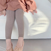 レギンス キッズ ベビー 子供 女の子 男の子 インナー ボトムス 茶色 黒 白 無地 シンプル 部屋着 お出かけシーン カラバリ豊富