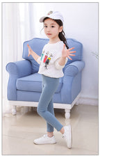 レギンス レギパン キッズ ジュニア 子供 女の子 ガールズ パンツ インナー ボトムス 伸縮性あり 黒 グレー 白 ピンク 単色 無地 シンプル 部屋着 お出かけシーン 通学 通園