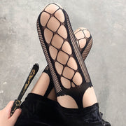 ガーターストッキング 一体型 ガーターベルト 網タイツ レディース 女性 インナー メッシュ 薄手 セクシー ランジェリー 可愛い おしゃれ コスプレ ファッション小物 婦人用