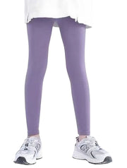 レギンス 9分丈 キッズ 子供服 薄手 スパッツ 女の子 男の子 レッグウェア ボトムス 無地 単色 シンプル カジュアル スポーツ