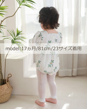 レギンス キッズ ベビー フリル ニット ニットレギンス ベビータイツ 裾フリル シンプル ドット かわいい おしゃれ フェミニン 子供 赤ちゃん 園児
