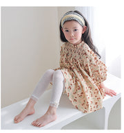 レギンス キッズ スパッツ かわいい 女の子 デイリー レギンスパンツ 可愛い レース リボン ガーリー 裾レース 九分丈 お出掛け メッシュ 透け感 パンスト