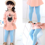 スパッツ レギンス カラーレギンス ボトムス 10分丈 キッズ 子供 服 子ども 女の子 女児 動きやすい カジュアル シンプル 無地 カラフル かわいい 可愛い おしゃれ 80-160cm