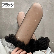 ストッキング レディース 女性 女子 星 スター ドット 水玉 キラキラ 薄手 シアー シースルー 透け感 タイツ パンスト パーティー 結婚式 イベント おしゃれ かわいい