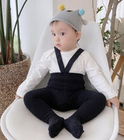 タイツ リブタイツ 子供服 ベビー 赤ちゃん 女の子 男の子 サスペンダー付き ハイウエスト 無地 シンプル ストッキング インナー 下着 ホワイト ブラック グレー ブルー ピンク カジュアル 着回し 合わせやすい 普段着 普段使い 子ども こども キッズ 幼児 乳児 男児 女児 S M L 0歳 1歳 2歳 3歳 春 秋 冬