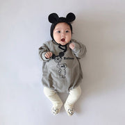 タイツ 子供用 ベビー 赤ちゃん 幼児 乳児 女の子 男の子 ウエストゴム レッグウェア 暖かい あったか くま 熊 クマ シンプル 可愛い キュート 普段使い お出かけ 部屋着 出産祝い 贈り物 ブラウン ホワイト 男児 女児